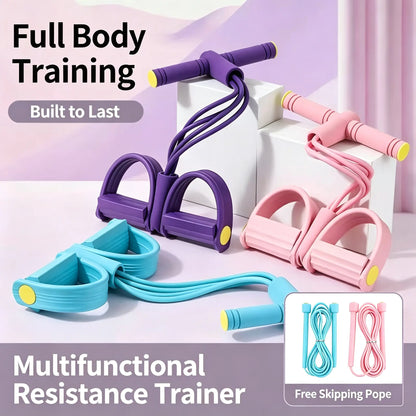 Adjustable Foam Non-Slip Resistance Band for Core and Lower Body Workouts - Portable Strength Training Equipment for Home Fitness