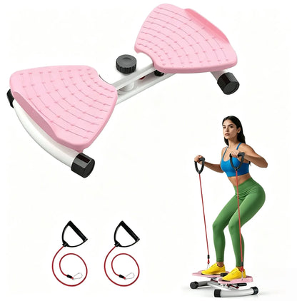 Enhanced Waist Twister Board with Resistance Bands - Core Strengthening Exercise Equipment for Home Fitness and Ab Training